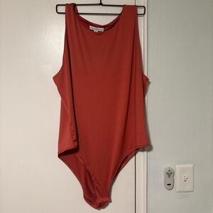 Pink/Red Sleeveless Bodysuit